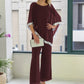 ⏳Spécial à durée limitée⏰Elegant Sequin Trim Poncho Top & Wide-Leg Pants Set👚👖