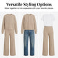 Ensemble 2 pièces composé d'un haut en maille et d'un pantalon pour femme