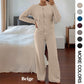 Ensemble 2 pièces composé d'un haut en maille et d'un pantalon pour femme