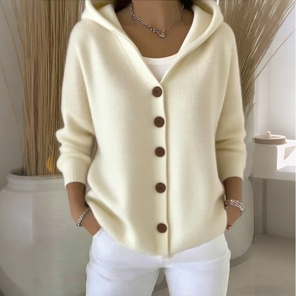 🔥✨50% DE RÉDUCTION! ✨Cardigan en tricot boutonné à capuche pour femme