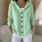 🔥✨50% DE RÉDUCTION! ✨Cardigan en tricot boutonné à capuche pour femme