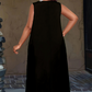 Robe longue sans manches décontractée pour femme, avec poches