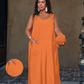 Robe longue sans manches décontractée pour femme, avec poches