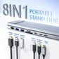 💎 50% DE RÉDUCTION! 💎 Station d'Accueil USB-C 8-en-1 – Support Réglable, HDMI 4K & Transfert Rapide