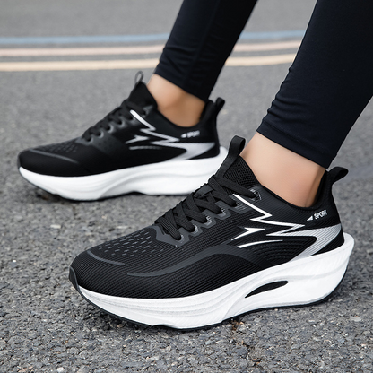 👟🏃 PROMO FLASH 50% ! Chaussures de Course Femme Amortissantes – Semelle Épaisse, Tige Mesh Respirant, Semelle Caoutchouc Antidérapant, 6 Couleurs, 35-45 🌬️