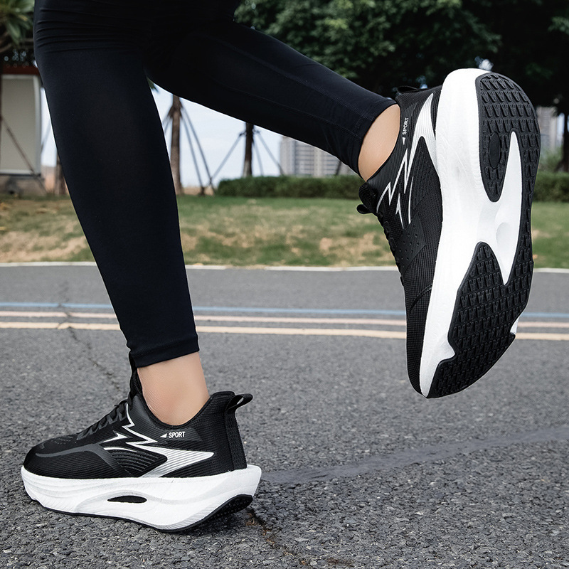 👟🏃 PROMO FLASH 50% ! Chaussures de Course Femme Amortissantes – Semelle Épaisse, Tige Mesh Respirant, Semelle Caoutchouc Antidérapant, 6 Couleurs, 35-45 🌬️