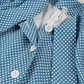 Robe trapèze à pois pour femme avec nœud au cou