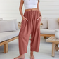 Pantalon large unie pour femme
