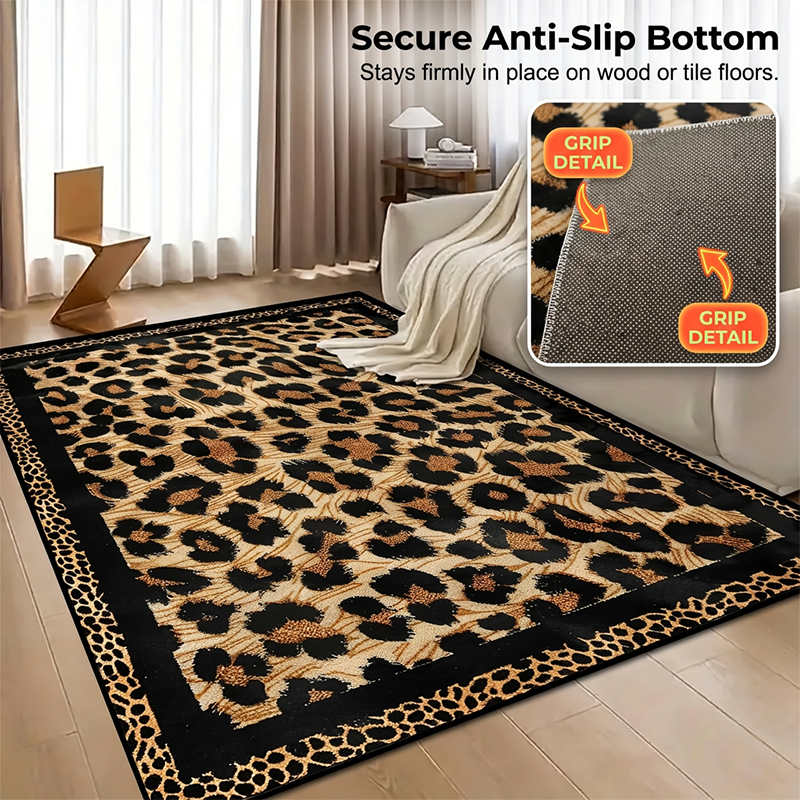 💎 50% DE RÉDUCTION ! 💎 Tapis moelleux à poils courts pour canapé et table basse