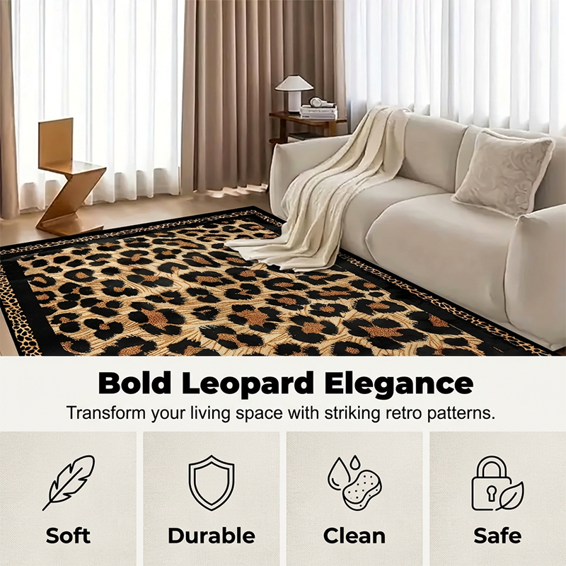 💎 50% DE RÉDUCTION ! 💎 Tapis moelleux à poils courts pour canapé et table basse