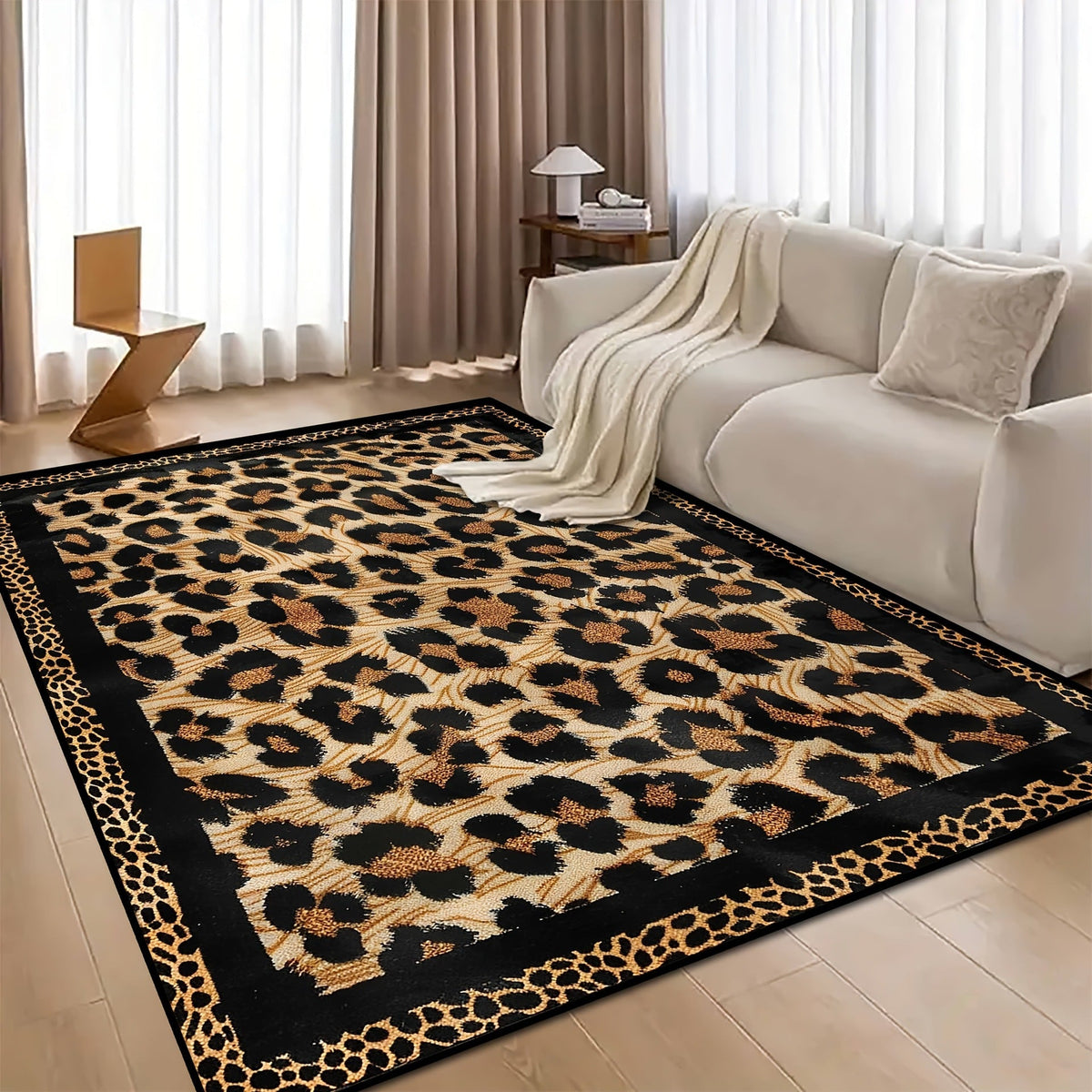 💎 50% DE RÉDUCTION ! 💎 Tapis moelleux à poils courts pour canapé et table basse