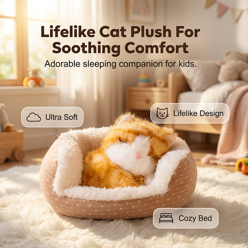 🏠 Adorable peluche animal endormi 🐾 Le compagnon idéal pour l'heure du coucher
