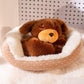 🏠 Adorable peluche animal endormi 🐾 Le compagnon idéal pour l'heure du coucher