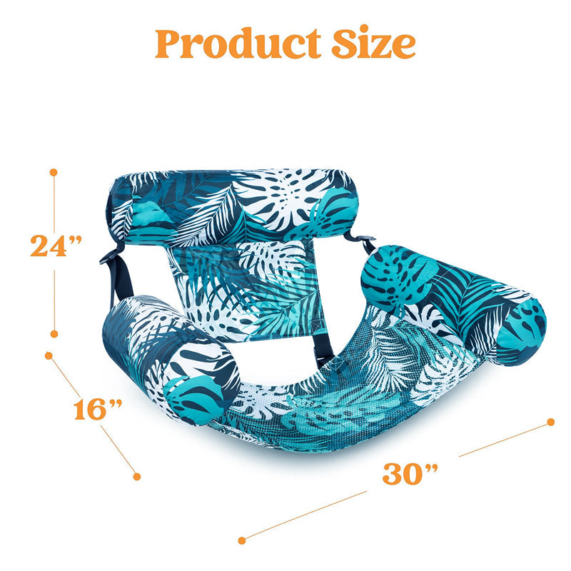 💎 -50% CHAISE FLOTTANTE TROPICALE ! 💎 Design Feuilles, Pompe Incluse & Ultra-Légère – Votre Oasis sur l'Eau