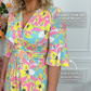 Robe évasée à nouer à la taille, imprimé floral, pour un look décontracté