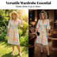 Robe évasée à nouer à la taille, imprimé floral, pour un look décontracté