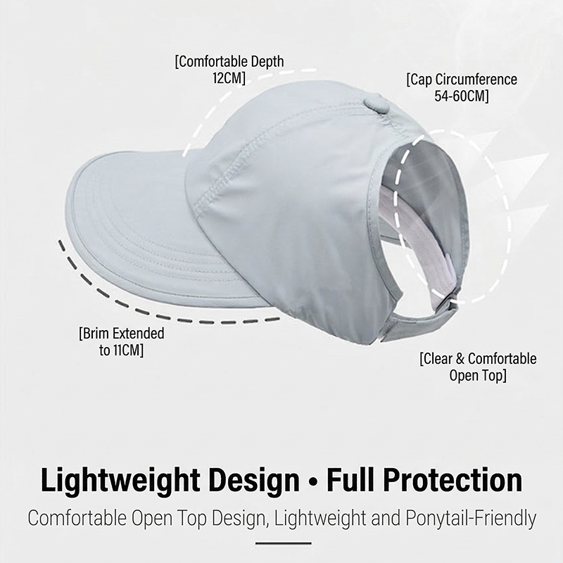 🧢⛱️ PROMO -50% ! Chapeau de Baseball à Large Bord Femme – Protection UV, Léger & Respirant (6 Options, Tour 54-60 cm)