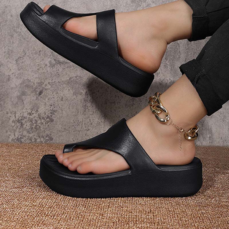 👡50 % de réduction✨Sandales à bout ouvert à semelle compensée pour femme