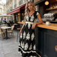 🎑👗 PROMO FLASH 50% ! Robe Longue Femme Imprimé Baroque – Col en V, Taille Haute, Tissu Fluide, 5 Couleurs, Style Bohème Chic 🌸