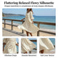Robe midi en coton et lin avec finition en dentelle