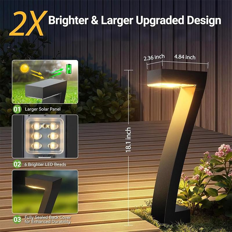 ⏳69 % de réduction en offre limitée⏰Lampe solaire créative et étanche pour allée🏡💡