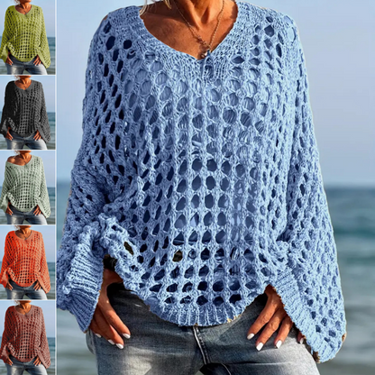 💐60% DE RÉDUCTION ! Haut Crochet Décontracté – Chic au Quotidien, Facile à Porter 🌼👗【Offre Limitée】