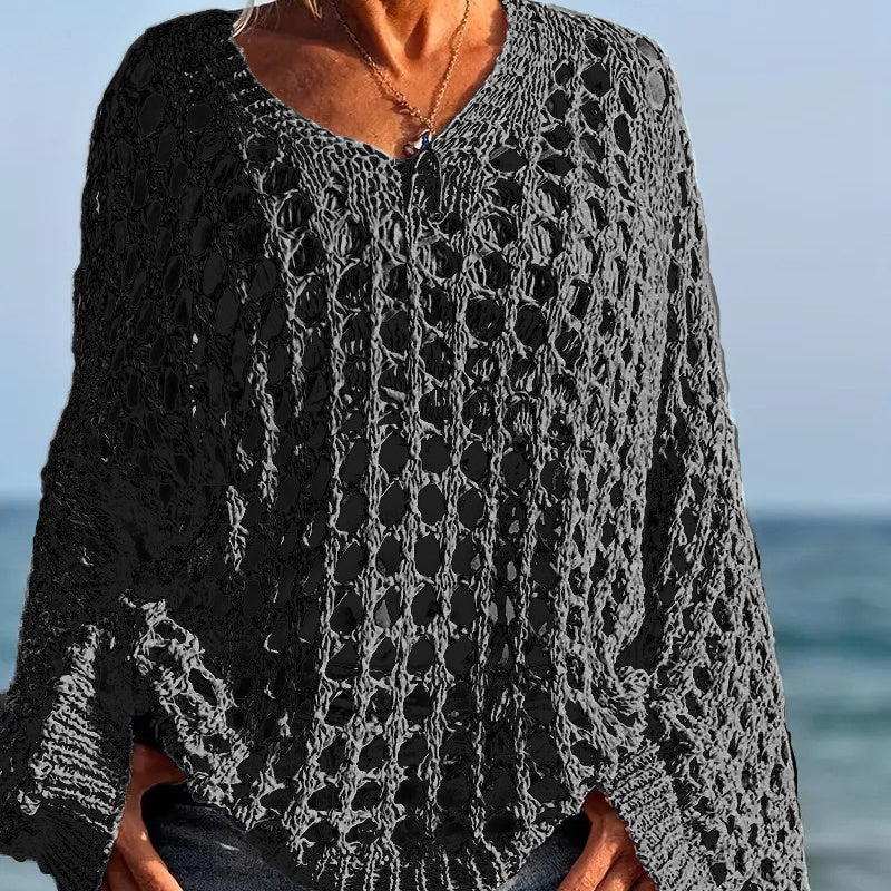 💐50% DE RÉDUCTION ! Haut Crochet Décontracté – Chic au Quotidien, Facile à Porter 🌼👗【Offre Limitée】