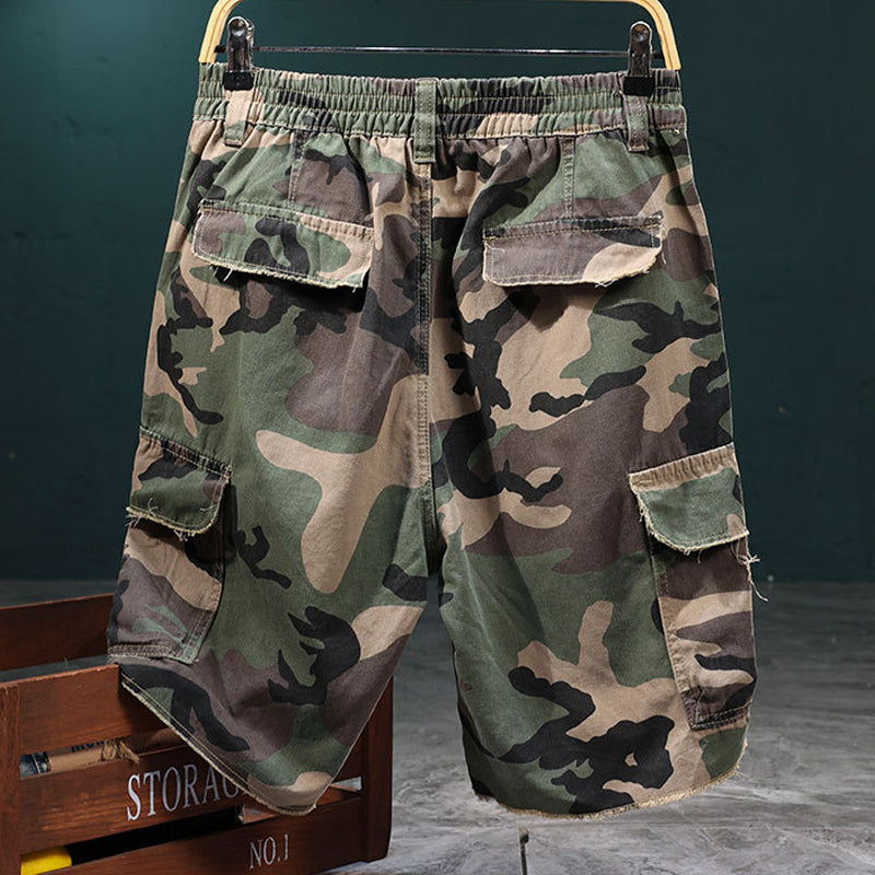 ⏰🔥50 % de réduction pour une durée limitée🔥⏰Short cargo camouflage à clous pour homme