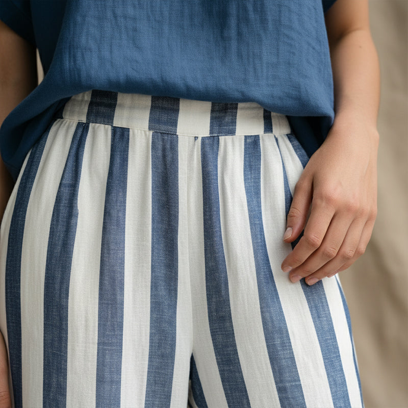 ⏳Spécial à durée limitée⏰Ensemble deux pièces chic de style bohème pour femme👚👖