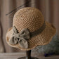 👒⏰ 50% DE RÉDUCTION ! Chapeau de Soleil en Paille Tressée avec Grand Nœud – Large Bord, Ajustable & Pliable pour Voyages 🌞