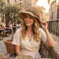 👒⏰ 50% DE RÉDUCTION ! Chapeau de Soleil en Paille Tressée avec Grand Nœud – Large Bord, Ajustable & Pliable pour Voyages 🌞