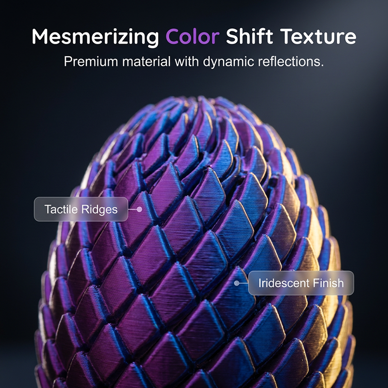 🥚PROMO LIMITÉE 50% DE RÉDUCTION✨Œuf de Dragon Transformable 3D – Jouet de Bureau, Anti-Stress, Texturé🌈
