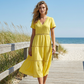 🌺👗 50 % de réduction 🌺 Robe élégante à encolure en V et empiècements en dentelle pour femme