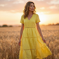 🌺👗 50 % de réduction 🌺 Robe élégante à encolure en V et empiècements en dentelle pour femme