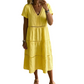 🌺👗 50 % de réduction 🌺 Robe élégante à encolure en V et empiècements en dentelle pour femme