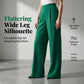 Ensemble composé d'un haut sans manches et d'un pantalon à jambes larges pour femme