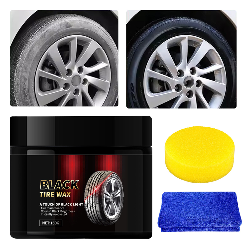 🚗Kit de cire pour faire briller et protéger instantanément les pneus👍✨