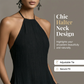 Élégante robe longue sans manches à dos nu pour femme