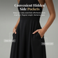 Élégante robe longue sans manches à dos nu pour femme