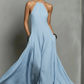 Élégante robe longue sans manches à dos nu pour femme