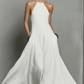 Élégante robe longue sans manches à dos nu pour femme