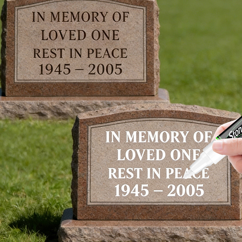 🕊️ Marqueur pour pierres tombales | Restaurer les inscriptions effacées : simple et respectueux