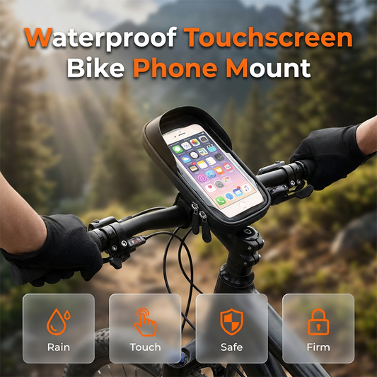 Sac étanche pour vélo avec support pour téléphone