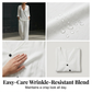 Women's V-Neck Asymmetrical Button Linen Two-Piece Set