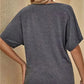 👕 50% DE RÉDUCTION ✨ T-shirt femme à épaules dénudées & manches courtes – Coupe ample & tissu léger – Style décontracté, disponible en gris/noir/marron, tailles S-XL – parfait pour l’été 🌸