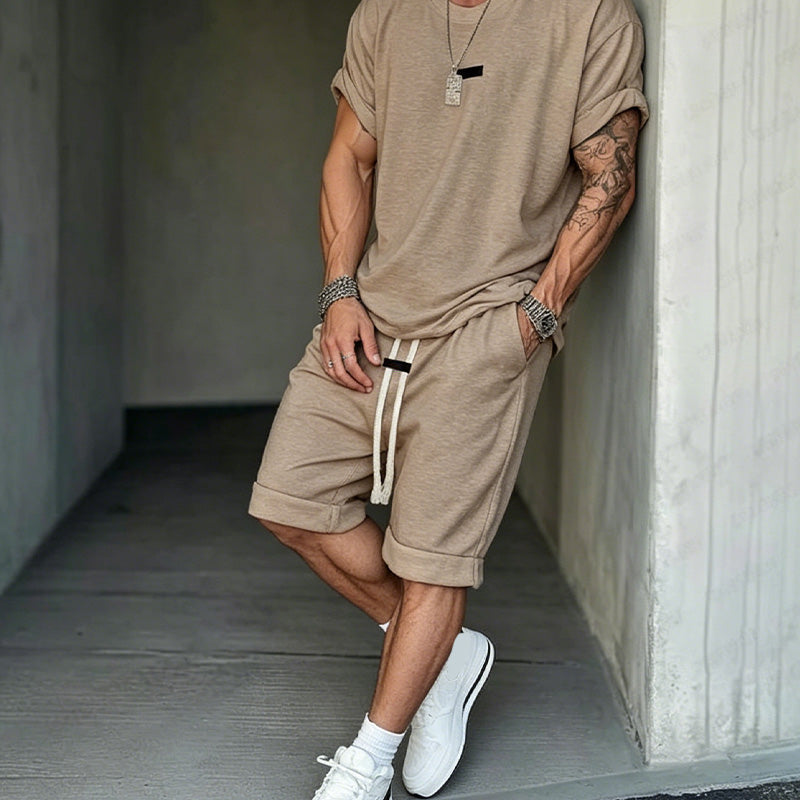 🎁Nouveautés : 50 % de réduction💥Ensemble t-shirt et short décontracté pour homme