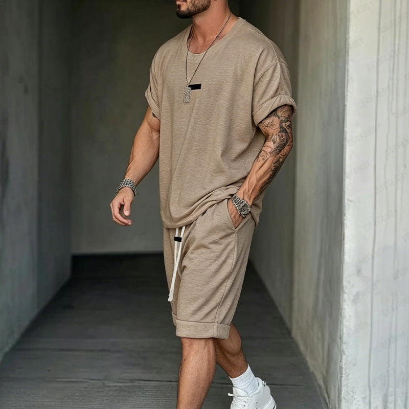 🎁Nouveautés : 50 % de réduction💥Ensemble t-shirt et short décontracté pour homme