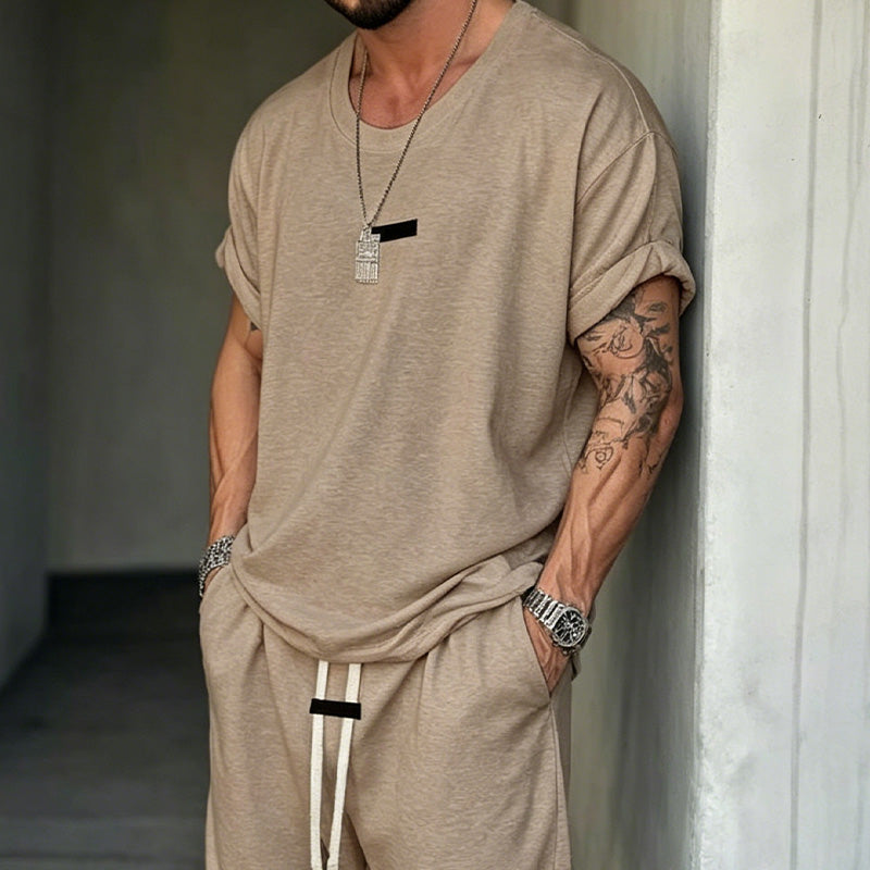 🎁Nouveautés : 50 % de réduction💥Ensemble t-shirt et short décontracté pour homme