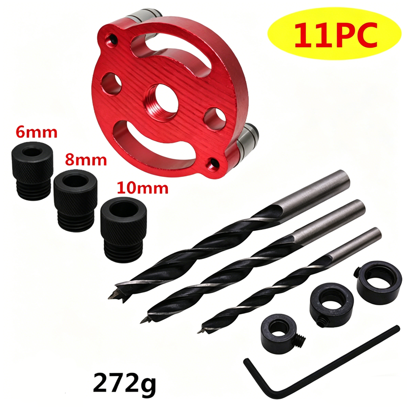 Kit de gabarit à tenon autocentrant pour le travail du bois
