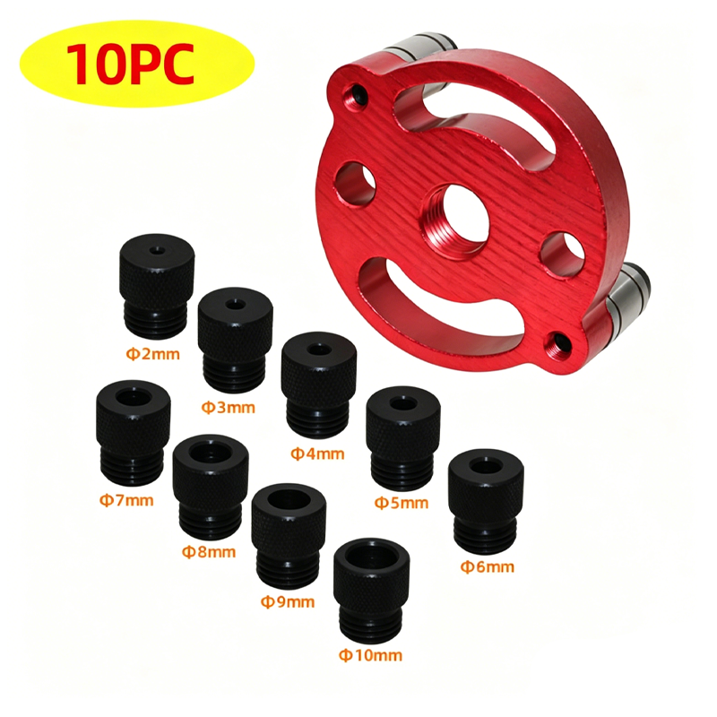 Kit de gabarit à tenon autocentrant pour le travail du bois